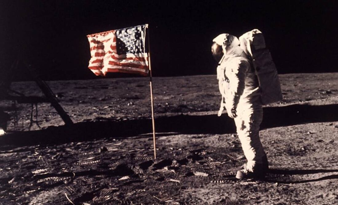 Con las palabras "en vivo desde la Luna" inició el relato de la caminata lunar. Foto: Archivo EL UNIVERSAL