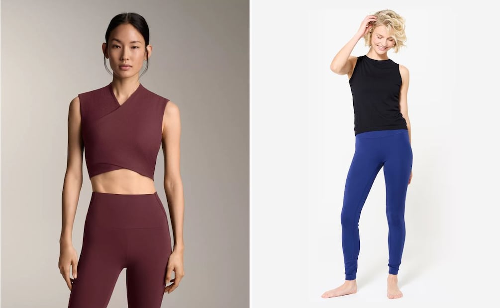 Set de Oysho y prendas de Decathlon. Foto: Especial