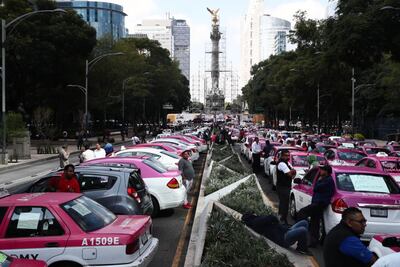 La mano detrás de la marcha de taxistas
