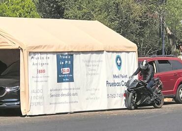 Revisan operación de 21 carpas callejeras de pruebas Covid-19 en Naucalpan