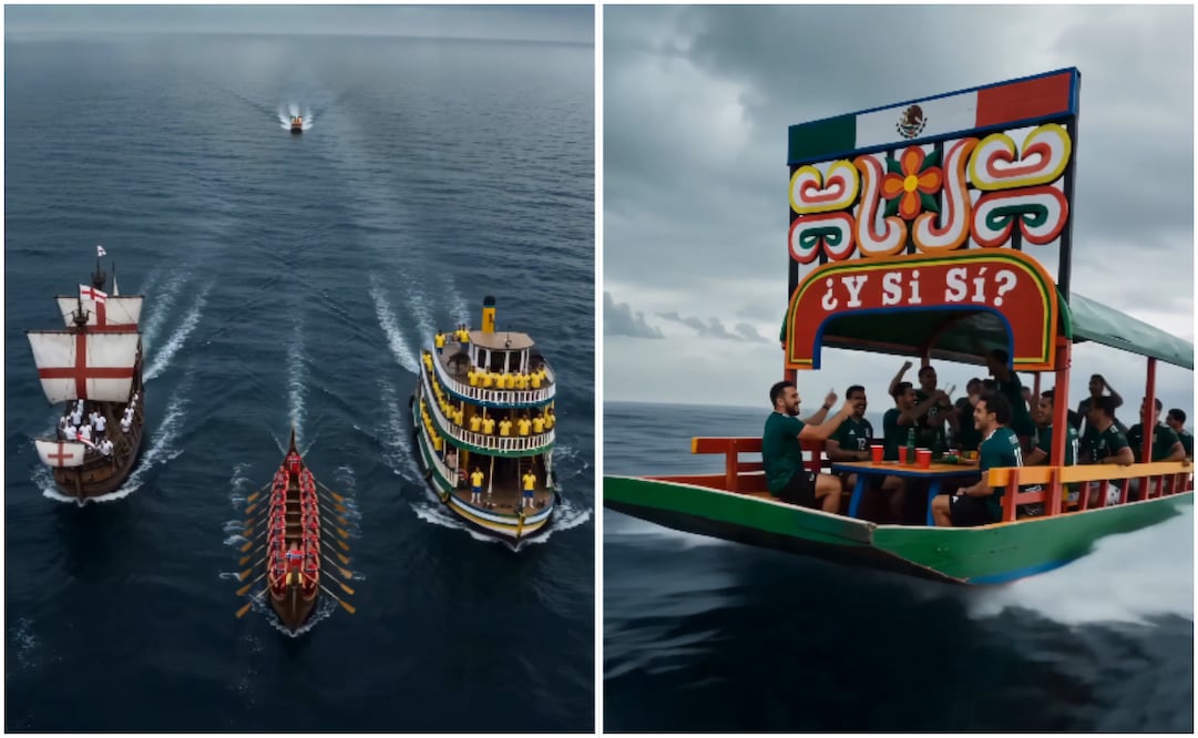 México avanza en trajinera a los octavos de final en el Mundial 2026; el video con IA que se viralizó en redes sociales. Foto: Captura de pantalla X @postandfly