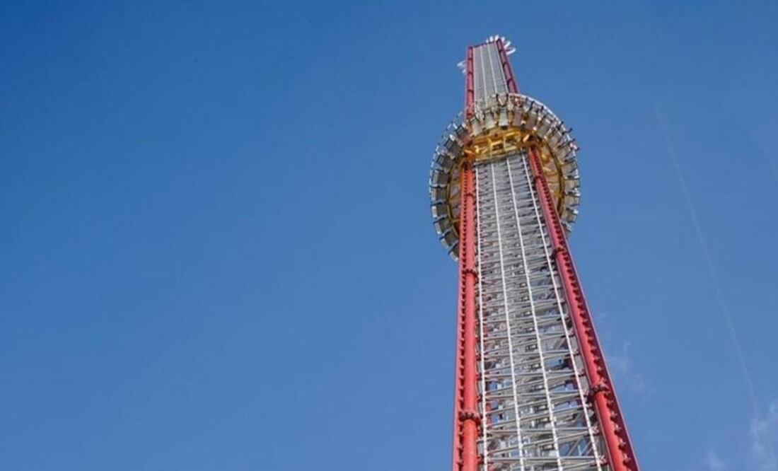 La atracción Orlando Free Fall mide 131 metros de altura y desciende a más de 110 km/h. FOTO: Instagram: @iconparkorlando