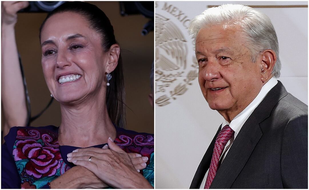 Claudia Sheinbaum y AMLO. Foto: Xinhua / EFE