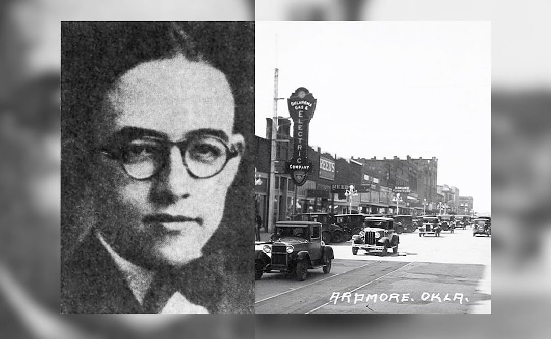 Emilio Cortés Rubio y la calle de Ardmore, Oklahoma. A raíz de la crisis económica de 1929, los ánimos entre México-EU estaban álgidos, sobre todo por las deportaciones masivas, discriminación y maltrato contra nuestros compatriotas. Fotos: Tomada de An Oklahoma Tragedy/Ardmore Historical Society FB/ESPECIAL.