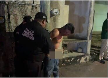 Amarran a "El Diablo" acusado de robo en Yucatán; vecinos denuncian que ha sido detenido más de 10 veces y siempre sale libre