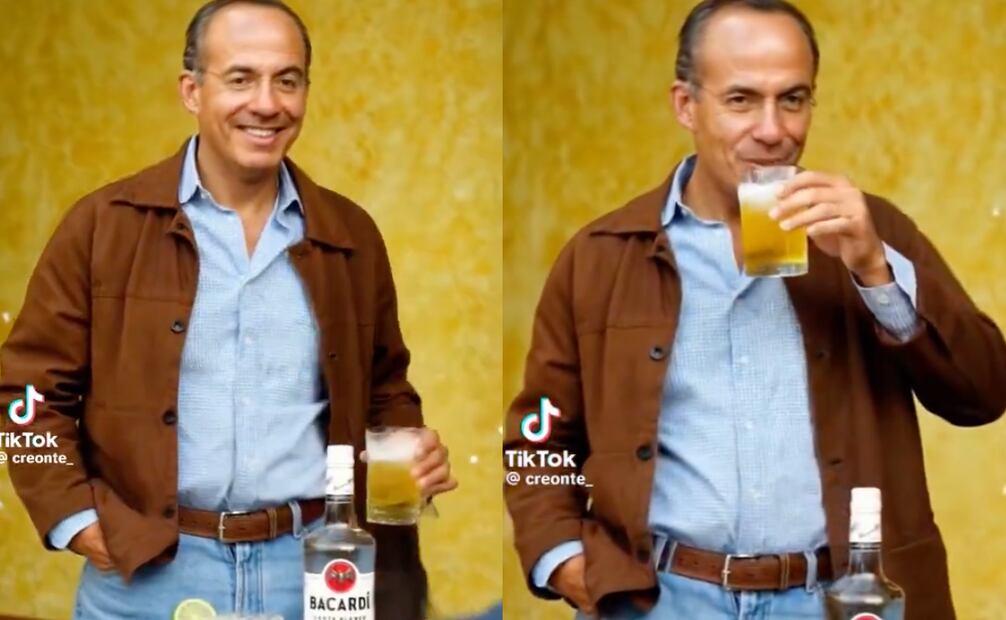 IA pone a bailar al ritmo de “El Palomito” de Los Cadetes al expresidente de México, Felipe Calderón. Foto: Captura de video