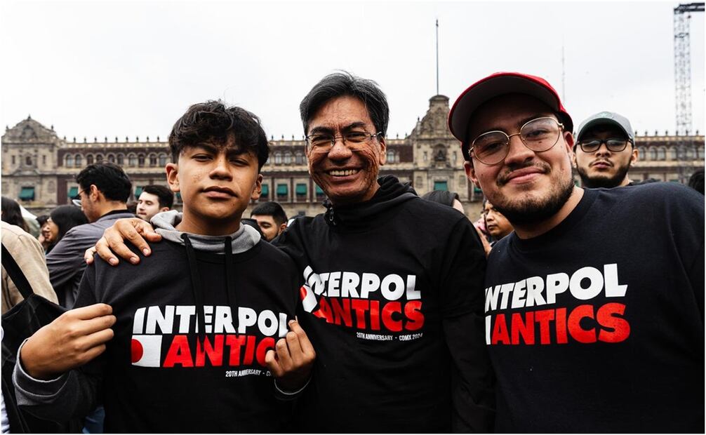 Concierto de Interpol en el Zócalo de CDMX. Fotos: Abril Ángulo/ El Universal