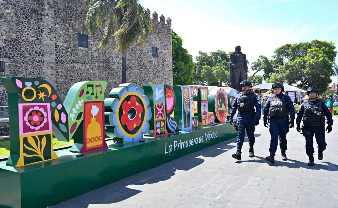 Dan banderazo al operativo estratégico de Semana Santa 2025 en Morelos (08/04/2025). Foto: X (@margarita_gs)