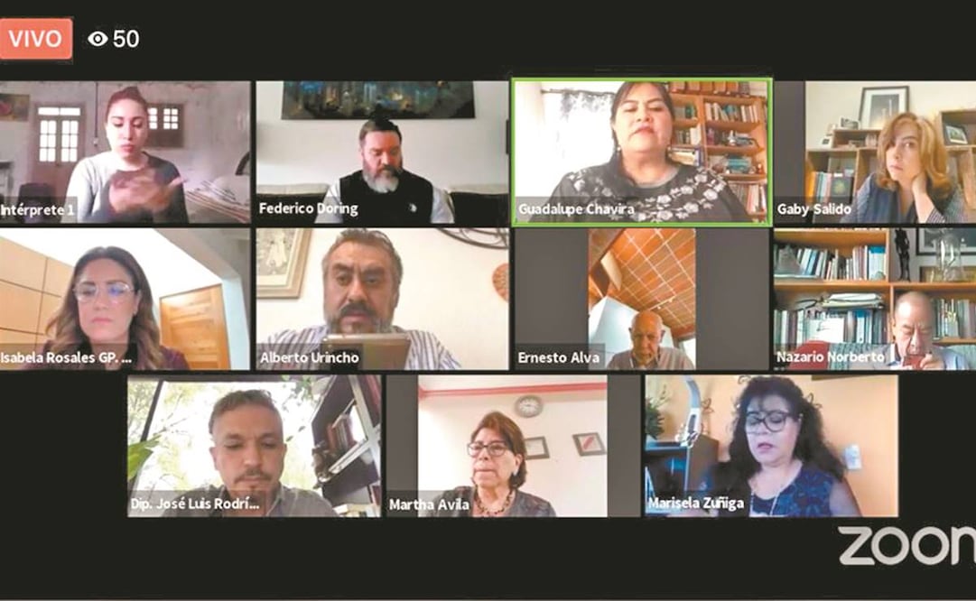 De 14 asistentes, sólo cinco regresaron a la reunión virtual. Foto: ESPECIAL