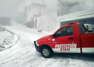 Se registra nevada en el Cofre de Perote