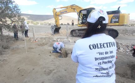 Colectivo ubica fosa clandestina en Palmar de Bravo, Puebla; reportan una osamenta