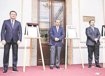 Colocan retratos de ex titulares de Segob