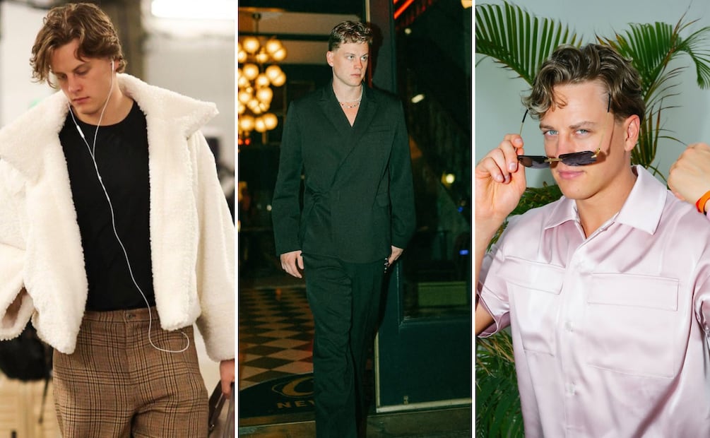 Joe Burrow confirma que el mejor look de la NFL no se juega, se viste. Foto: Instagram @joeyb_9