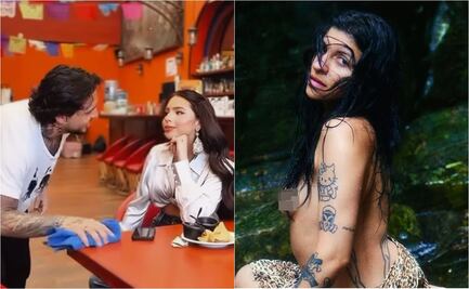 Captan a Ángela Aguilar y Christian Nodal y les preguntan "¿qué les pareció la nueva canción de Cazzu?" 