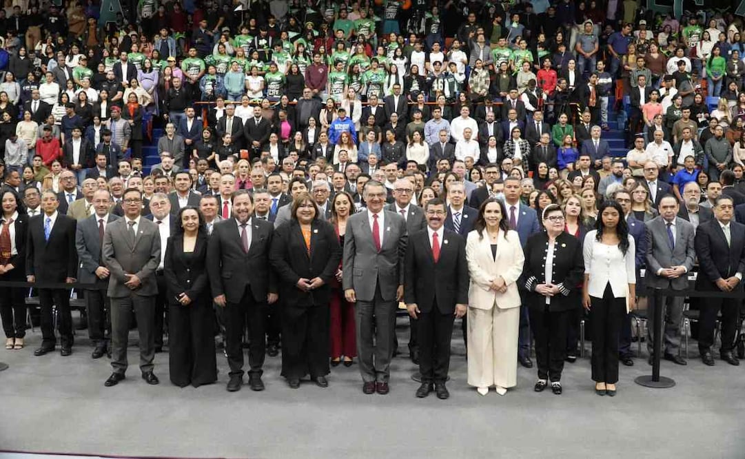 Américo Villareal Anaya preside jornada institucional en la UAT. Foto: Especial