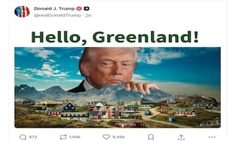 “Hola, Groenlandia": Trump publica sugerente mensaje sobre el territorio autónomo danés que busca anexionarse