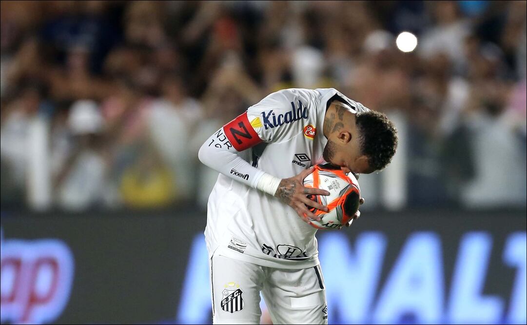 Así fue el primer gol de Neymar con Santos / Foto: EFE