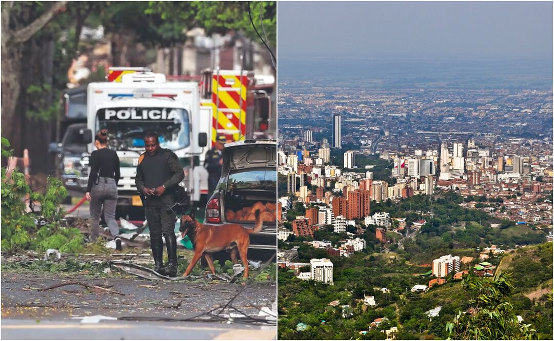Así es Cali, la ciudad que ha sufrido atentados en Colombia. Foto: Ernesto Guzmán Jr. EFE / Redes sociales