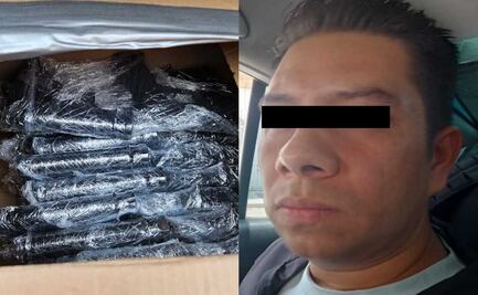 Detienen a sujeto que transportaba armas de alto calibre en Chimalhuacán