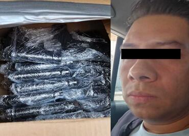 Detienen a sujeto que transportaba armas de alto calibre en Chimalhuacán