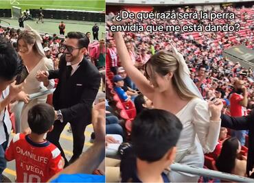 Pareja celebra su boda en partido de Chivas; el equipo tapatío compartió el momento