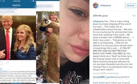 Cyrus se lanza con lágrimas contra Donald Trump