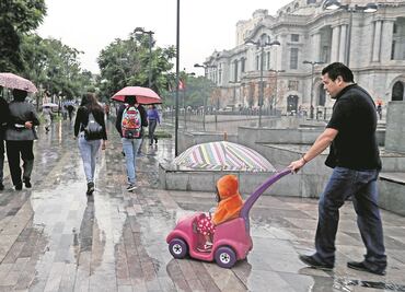 Registran lluvia de ligera a fuerte en siete delegaciones de la CDMX