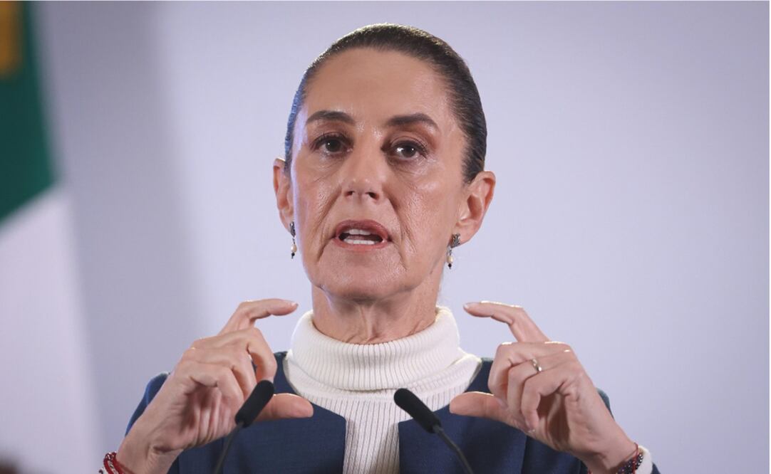 Claudia Sheinbaum edn su conferencia del 20 de noviembre del 2024. Foto: Diego Simón Sánchez/EL UNIVERSAL