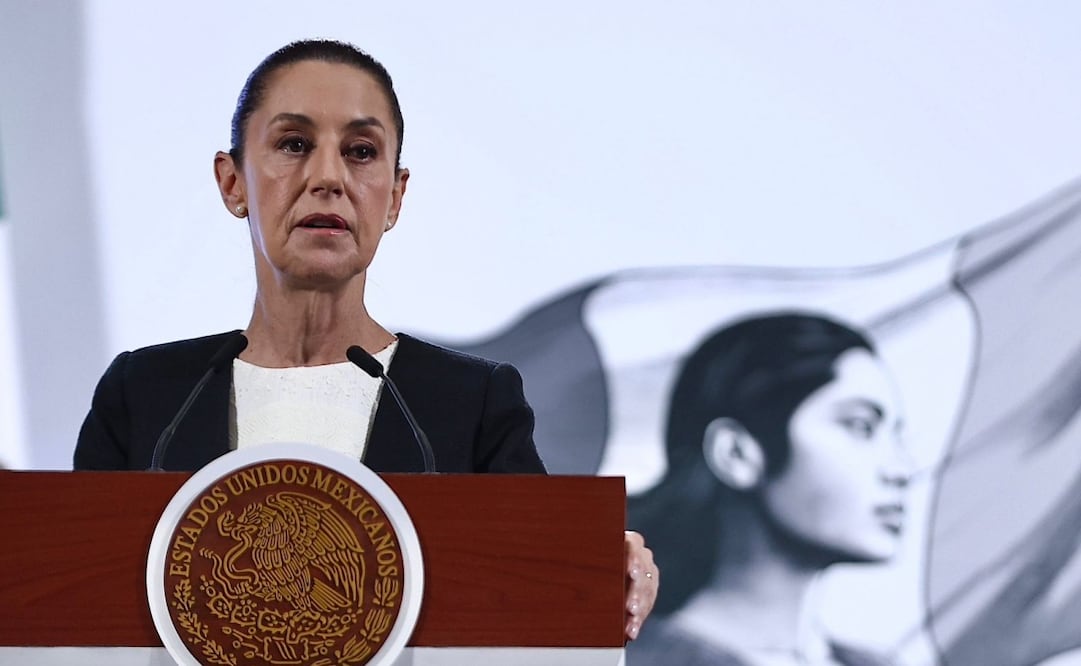Conferencia del Pueblo en Palacio Nacional con la presidenta Claudia Sheinbaum el 8 de mayo de 2025. Foto: Berenice Fregoso / EL UNIVERSAL