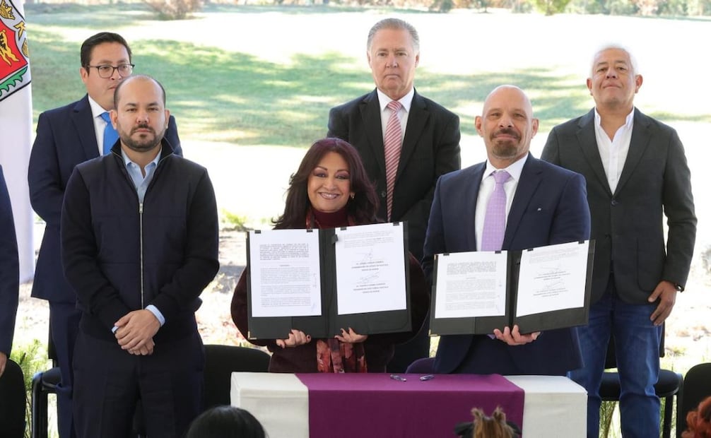 Gobernadora de Tlaxcala y Cámara de la Industria Textil firman convenio de colaboración; fortalecen procesos de regulación ambiental.
Foto: Especial.