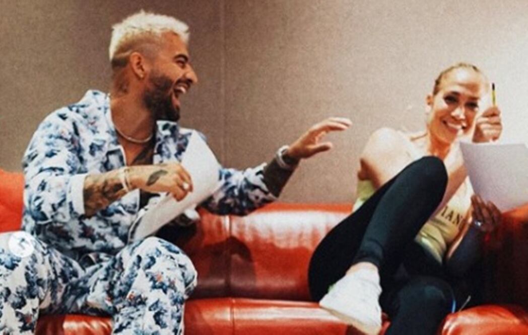 Jennifer Lopez y Maluma. Foto: Captura Instagram