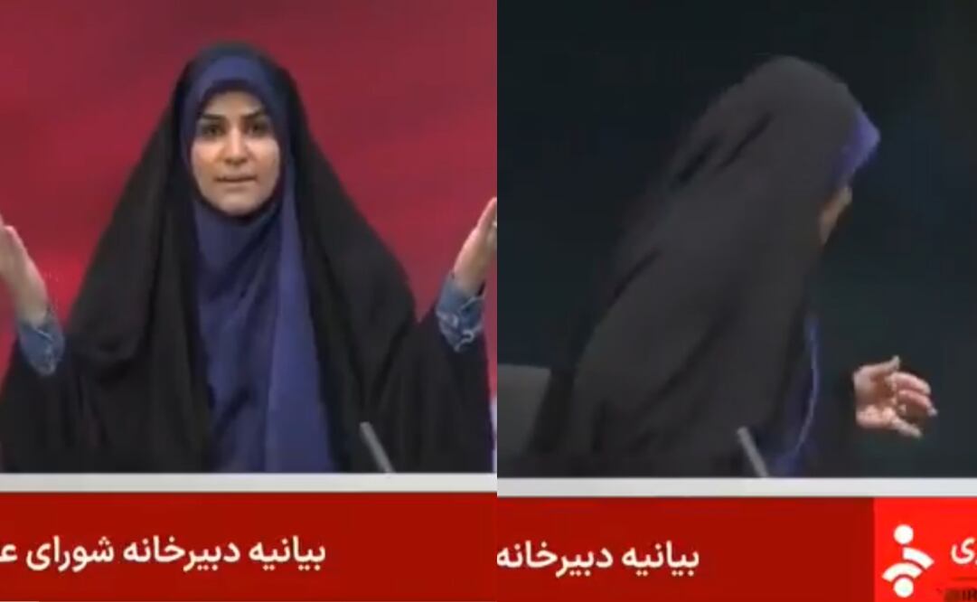 El momento del ataque a IRIB (Radiodifusión estatal de Irán). Foto: Captura de video de X @FaytuksNetwork