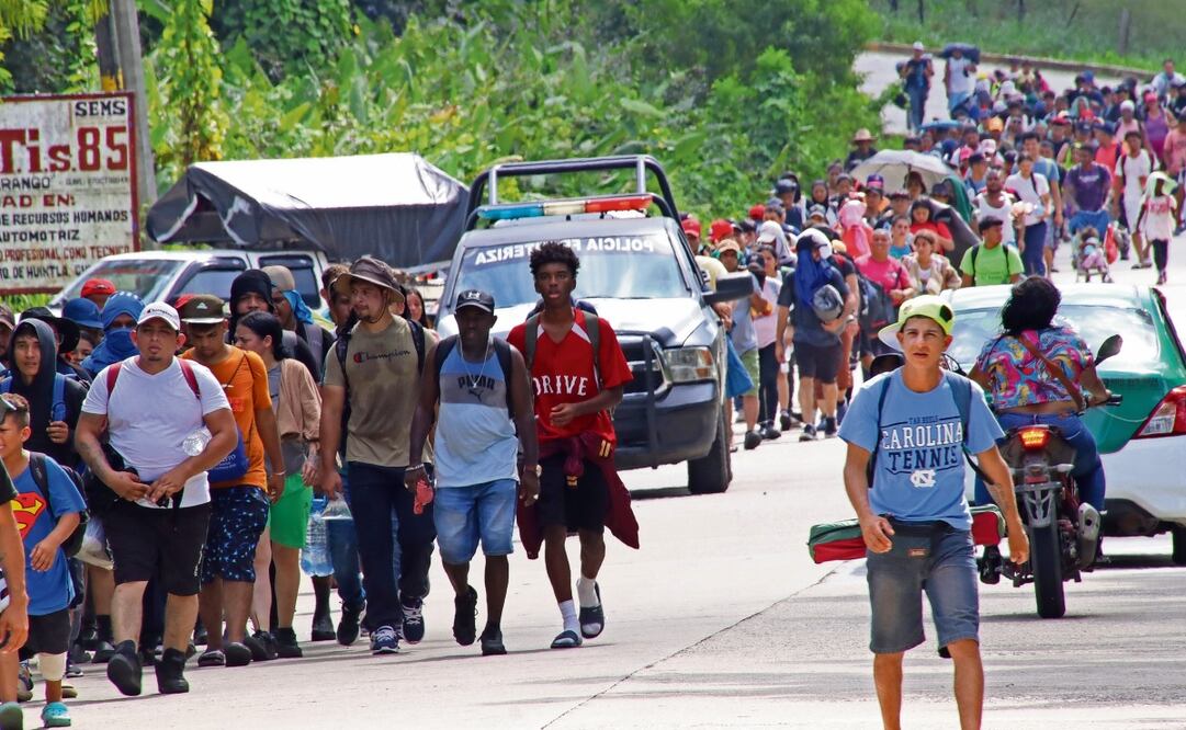 La caravana migrante contará con un operativo de seguridad para garantizar el orden y la protección de todas las familias en su regreso a México por fiestas navideñas. Foto: Juan Manuel Blanco / EFE