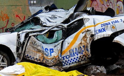 Por presunto exceso de velocidad, policías de tránsito mueren tras chocar contra puente en Iztapalapa