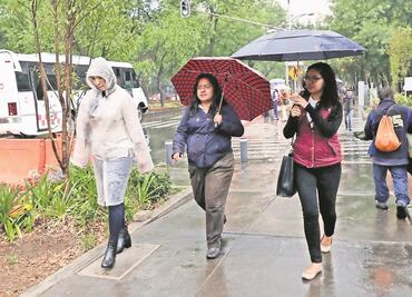 Registran lluvia ligera en seis delegaciones de la CDMX