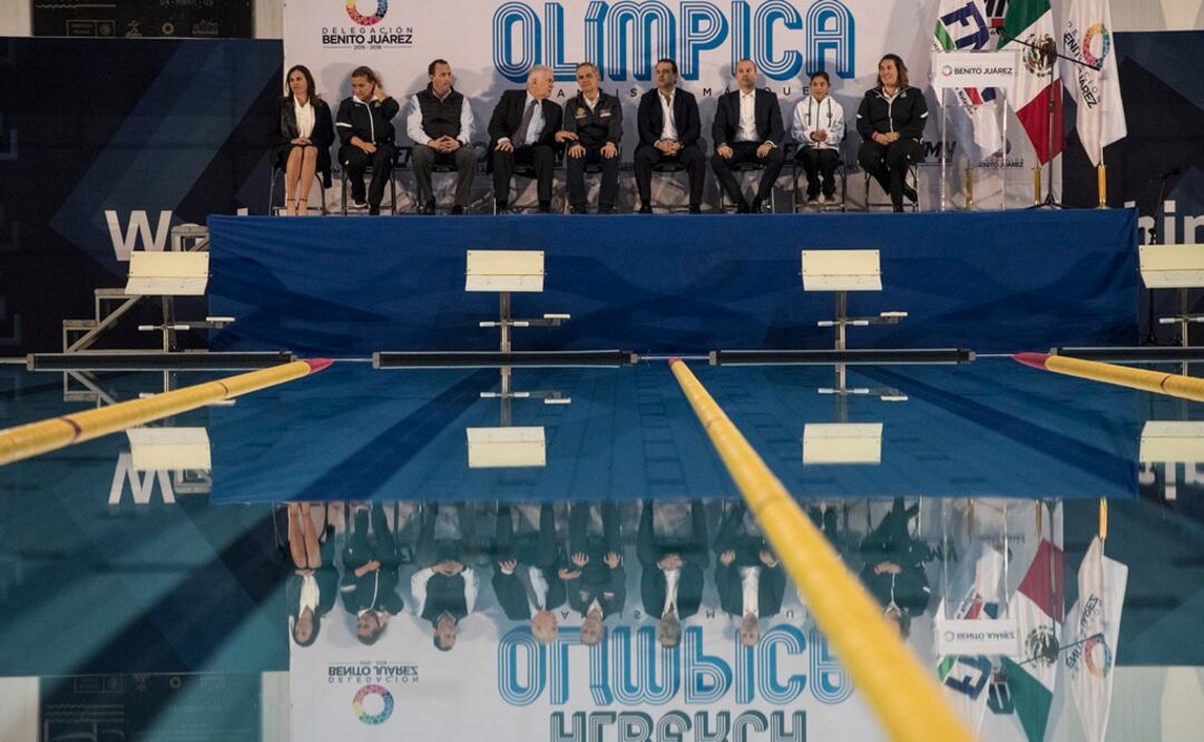 Inauguración de la remodelación de la Alberca Olimpica. (Foto: Cristopher Rogel Blanquet/El Universal)