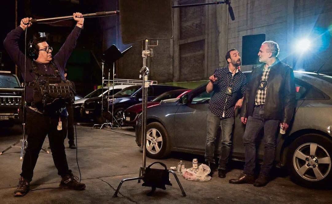 Axel Ricco y Daniel Martínez (abajo del micrófono). (25/03/2025) Foto: Sergio Becerril