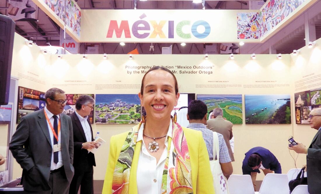 La embajadora mexicana, Francisca Méndez, habla de los retos del montaje del pabellón mexicano. FRIDA JUÁREZ. EL UNIVERSAL