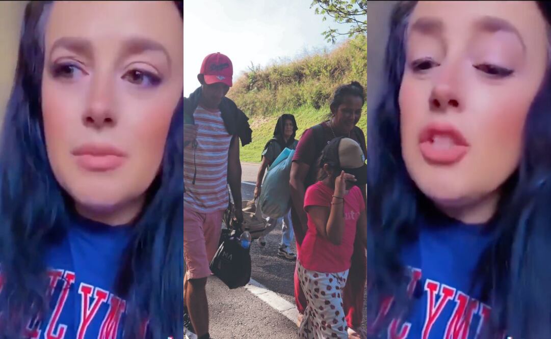 Tiktoker estadounidense celebra deportaciones de migrantes mexicanos y se viraliza. Foto: Captura de video y Archivo / EL UNIVERSAL