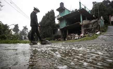 FOTOS: Colapsa tubería de aguas negras en Milpa Alta; en riesgo la salud de más de 12 mil personas