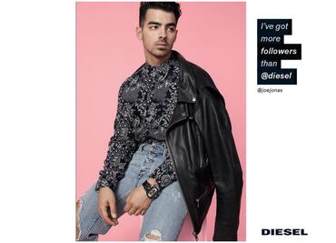 Joe Jonas protagoniza campaña de Diesel