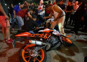 VIDEO: Graban muerte de joven durante arrancones de motos de Minatitlán, Veracruz