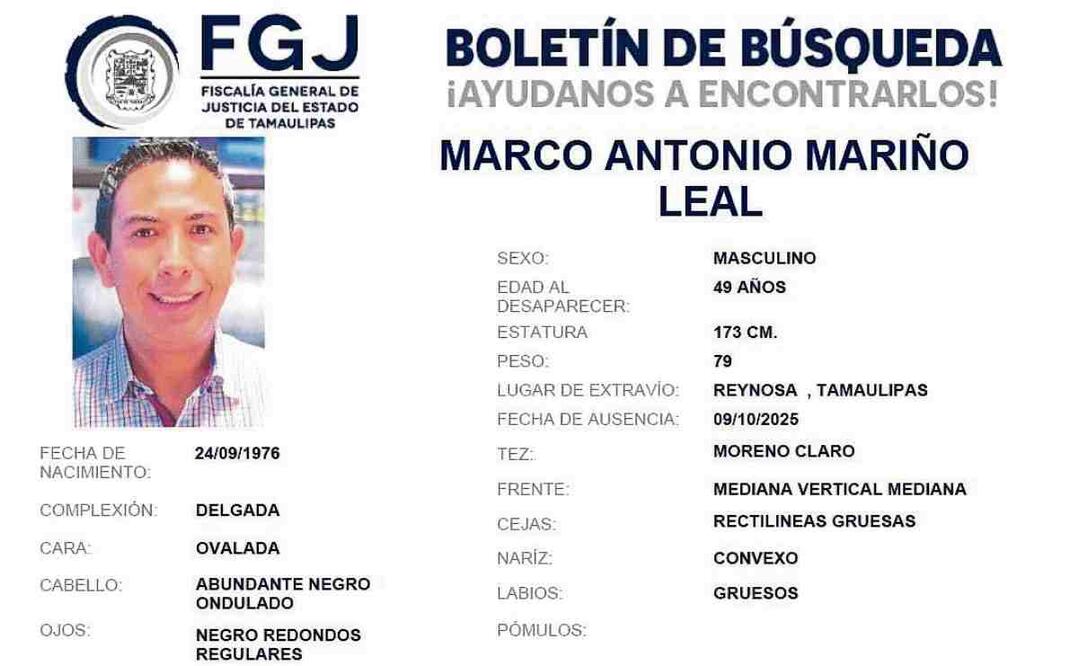 El vicepresidente de la Fecanaco vestía camisa verde limón y pantalón de mezclilla cuando desapareció. Foto: Especial