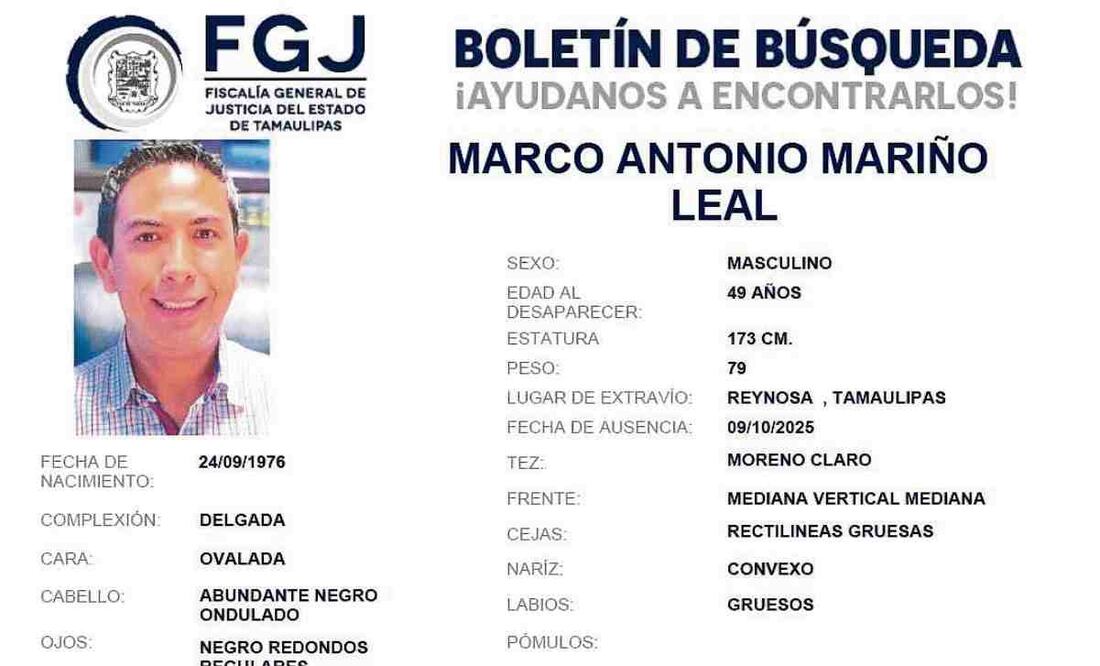 El vicepresidente de la Fecanaco vestía camisa verde limón y pantalón de mezclilla cuando desapareció. Foto: Especial