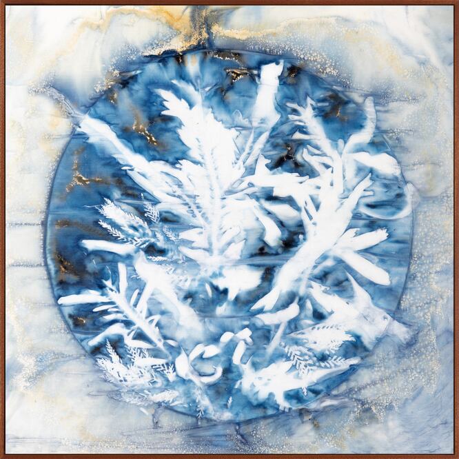 Para cuando ocurrió el robo, la obra impresa sobre seda de 56 x 56 cm ya estaba colgada en uno de sus muros. Foto: Especial.