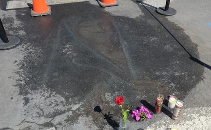 "Reaparece" imagen religiosa en estacionamiento de Nuevo León