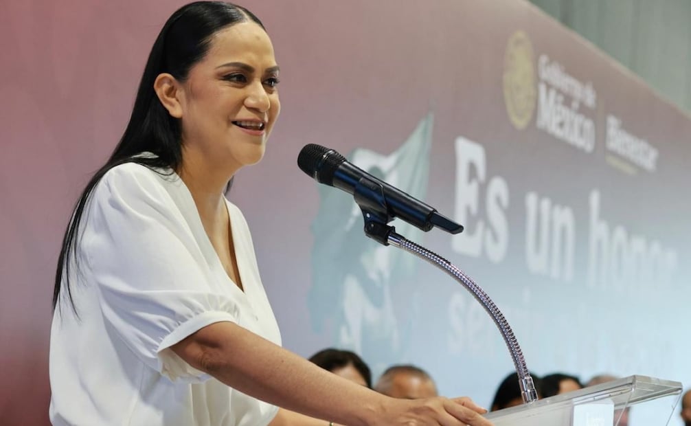 La secretaria de Bienestar, Ariadna Montiel, en Sinaloa. Foto: Especial