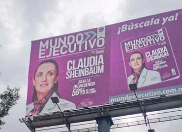 INE niega medidas cautelares contra Sheinbaum por espectaculares en Edomex