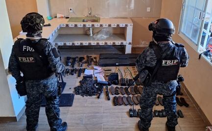 Aseguran municiones y equipo táctico de la delincuencia organizada en Frontera Comalapa, Chiapas; no hay detenidos