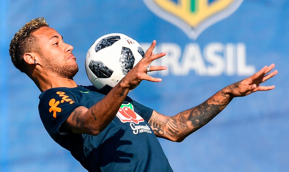 En la foto: Neymar, jugador de la Selección brasileña (AFP)